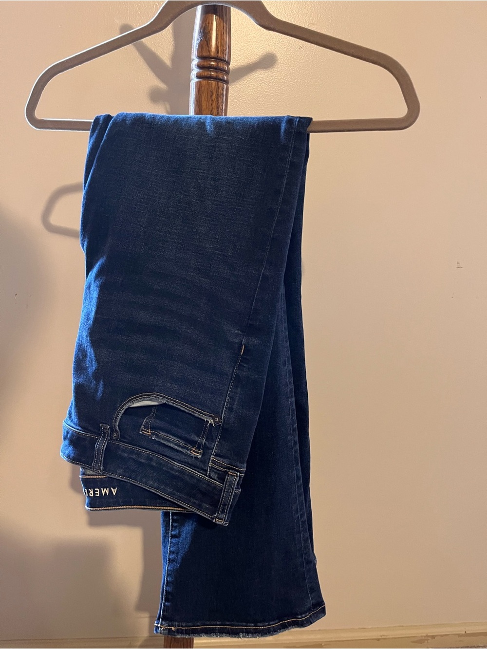 American Eagle Outfitters Dark Blue Straight Leg Jeans